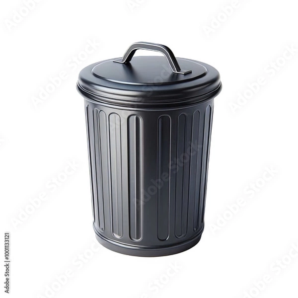 Fototapeta Trash can isolated on transparent background
