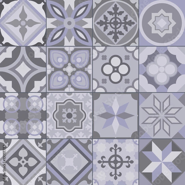 Fototapeta Geometric tile pattern