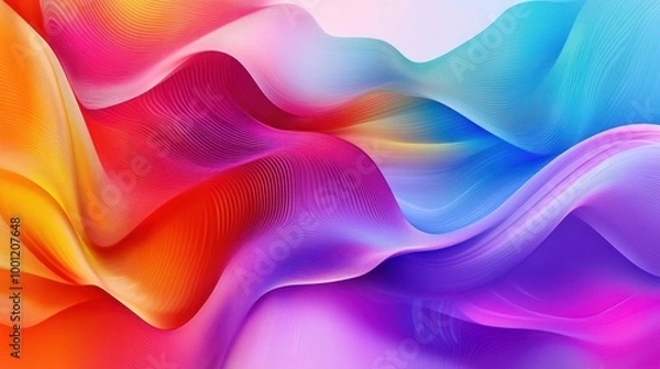 Fototapeta Abstract Colorful Waves