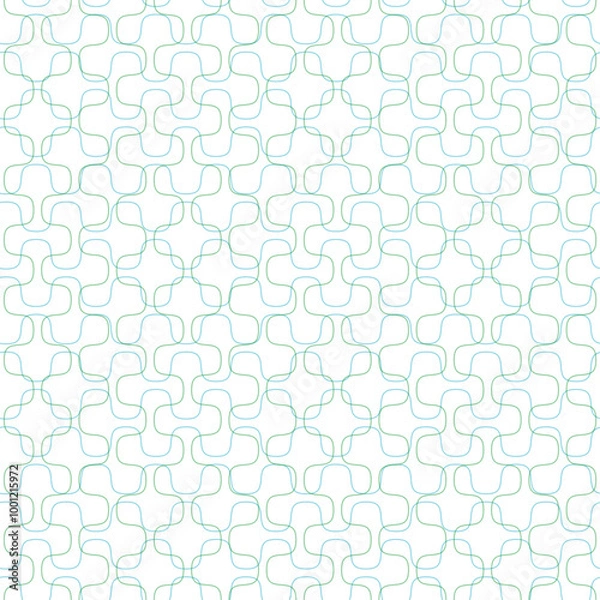 Fototapeta Curves seamless pattern