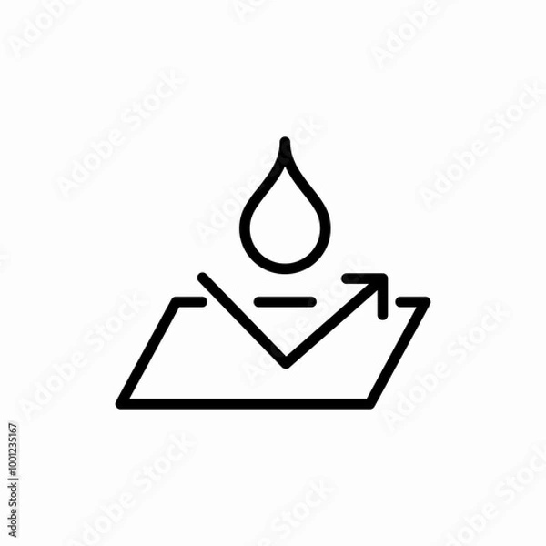 Obraz corrosion waterproof icon sign vector