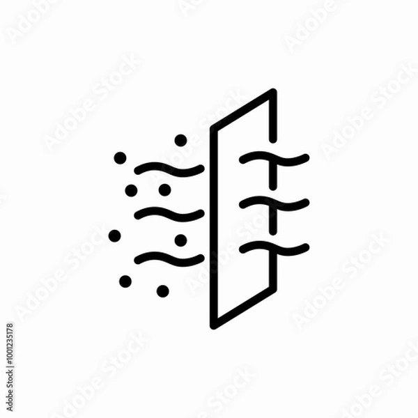 Obraz conductivity weather icon sign vector
