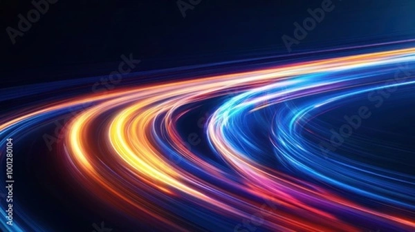 Fototapeta Abstract Light Trails