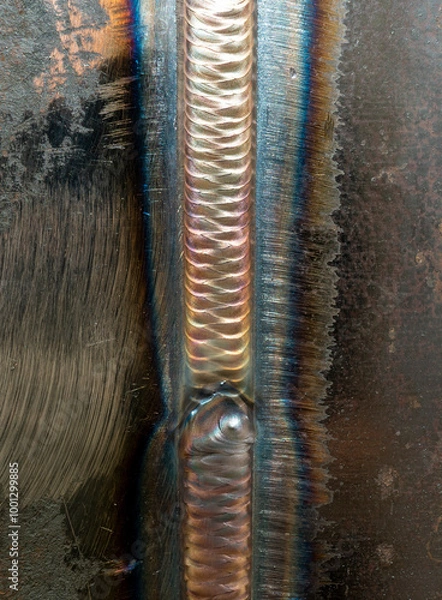 Obraz TIG welded seam