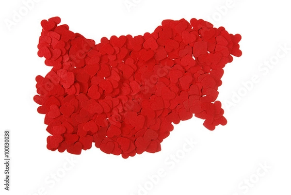 Fototapeta contour of the Bulgaria