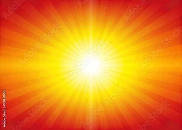 Fototapeta Vibrant red and yellow ombre background with gradient transition, radiating warmth and energy, perfect for summery,