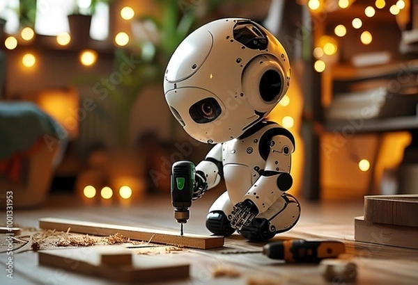 Fototapeta robot school