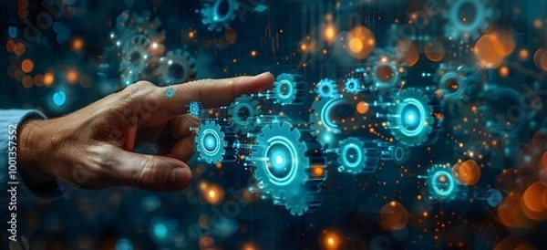 Obraz Digital Transformation Secure Cloud System Automation