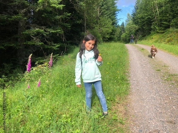 Obraz Fille en randonnée