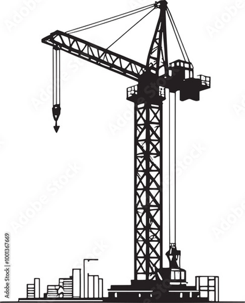 Fototapeta Tower Crane
