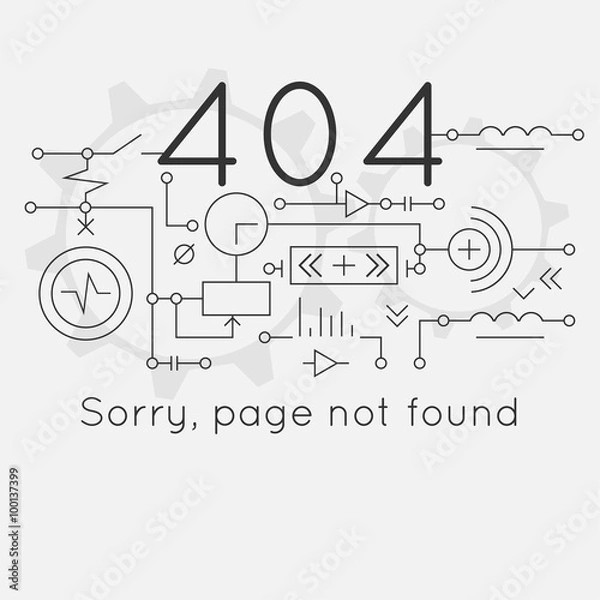 Fototapeta connection error