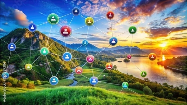 Fototapeta Access Web Icon Symbolizing Connectivity and Online Resources in a Modern Digital Environment