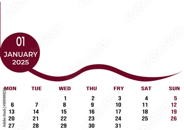 Obraz Desk calendar design
