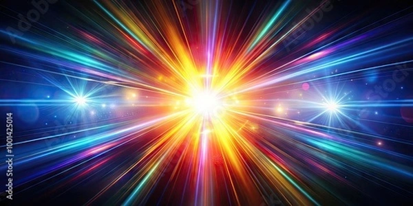 Obraz Bright light flash with a transparent effect creating dynamic and vibrant visual energy abstract art