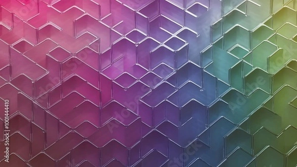 Fototapeta Abstract background 3D block