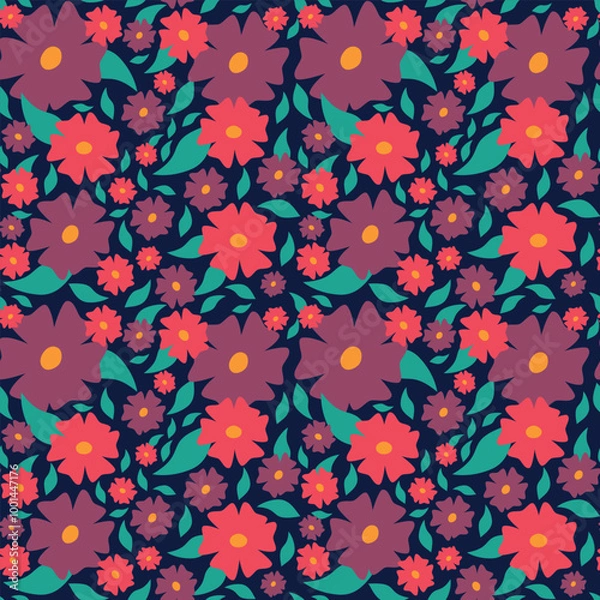 Obraz Summer flower pattern for your design.