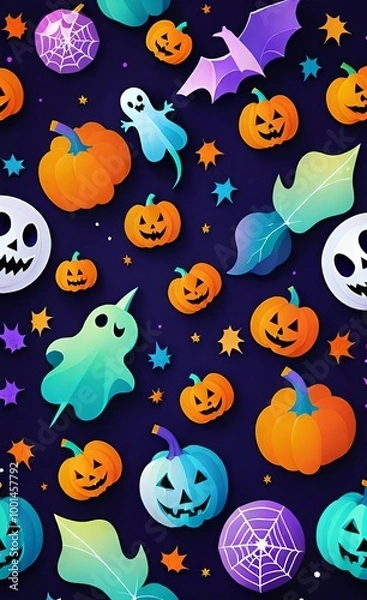 Fototapeta halloween seamless background