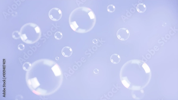 Fototapeta Soap bubble background. Generative AI