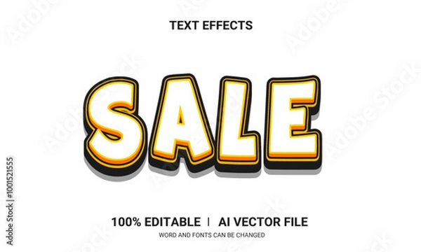 Obraz Editable text effects- Sale text effects