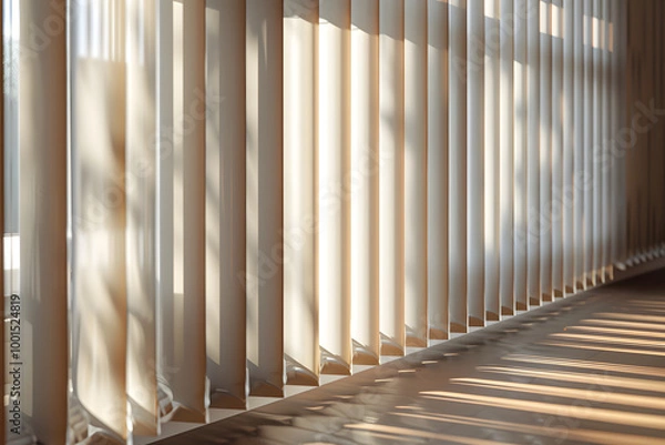 Fototapeta vertical blinds AI generative