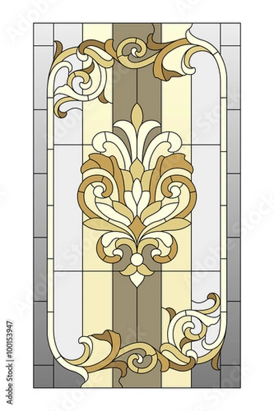 Fototapeta stained glass pattern