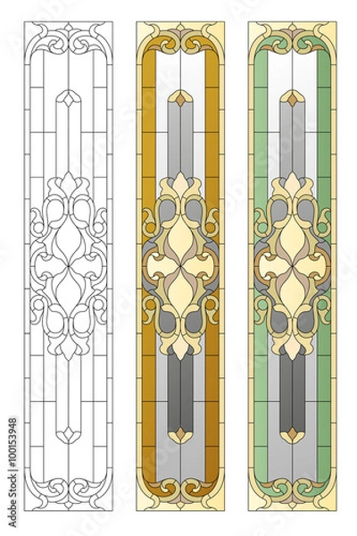 Fototapeta stained glass pattern