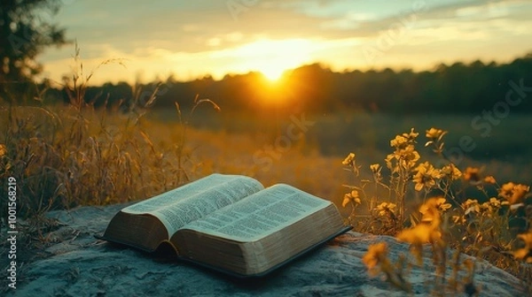 Obraz The bible in a beautiful setting