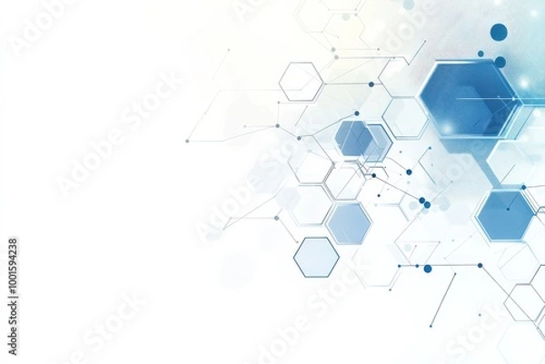 Obraz Abstract Technology Background with Hexagon Pattern