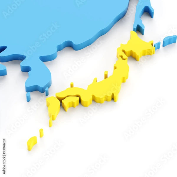 Fototapeta Map of Japan