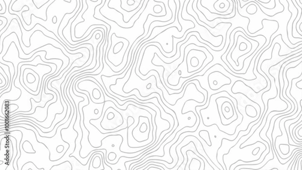 Fototapeta Topographic map. Geographic mountain relief. Abstract lines background. 
