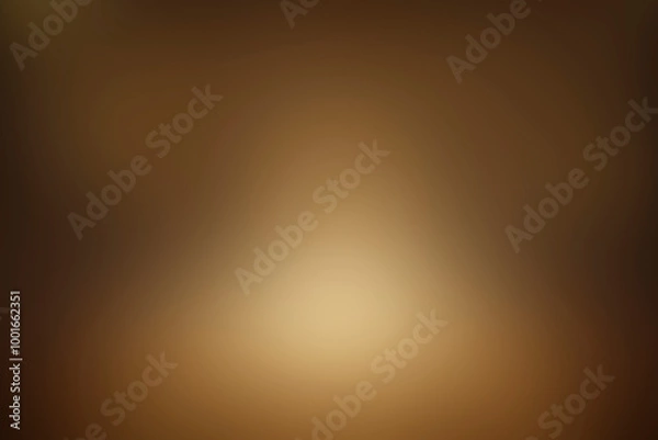 Obraz Abstract gradient background in golden hues with smooth transitions and central lighting. For Christmas and New Year design, festive backdrop, advertising, digital art, artistic application, backdrop