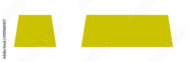 Fototapeta Gold bar for 2 sides isolated yellow illustration for business. Bank element. Vector icons in flat style