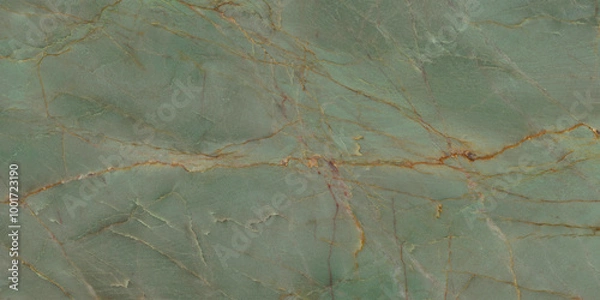 Fototapeta Green onyx marble texture, abstract background, high gloss texture of marble stone for digital wall and floor tiles design.