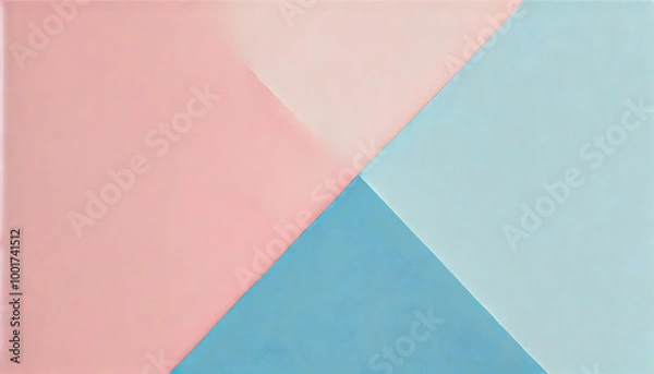 Fototapeta  パステルカラーの幾何学的抽象デザイン

