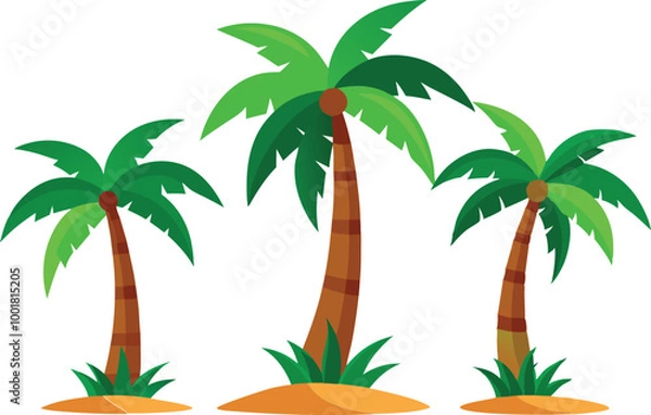Fototapeta palm tree vector illustration design