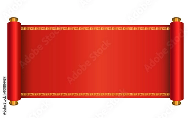Obraz Oriental scroll vector