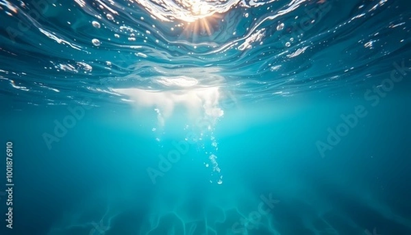 Obraz sun rays in the water