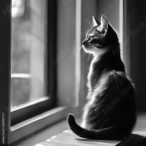 Fototapeta cat on the window