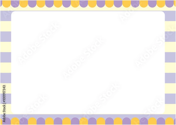 Fototapeta シンプルな図形で描いたハロウィンカラーの背景イメージ