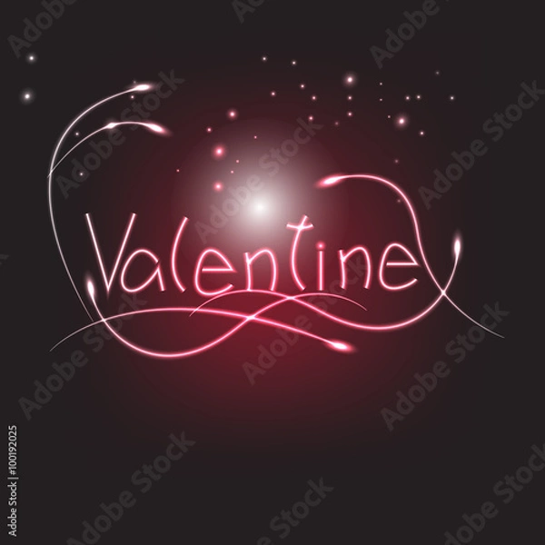 Obraz valentine background light effect vector illustration
