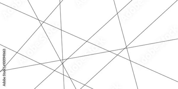 Fototapeta Modern, contemporary art-like illustration, Random chaotic lines abstract geometric pattern texture.