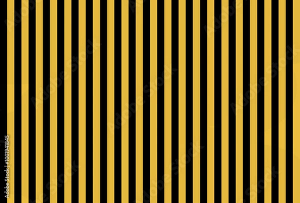 Fototapeta Shocking Chrome Gold color and black color background with lines. traditional vertical striped background texture..