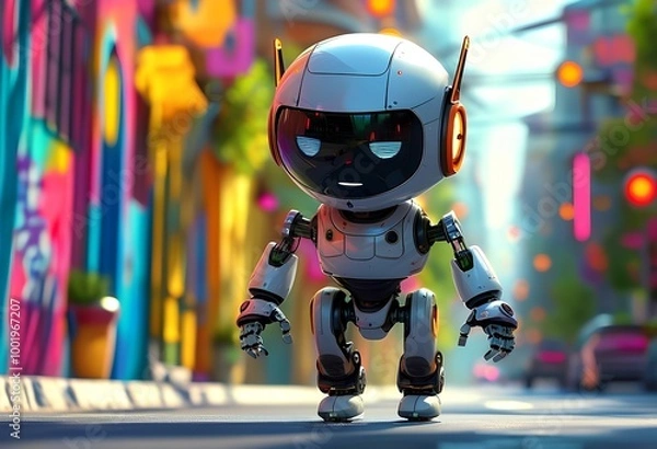 Obraz robot  virtual pet