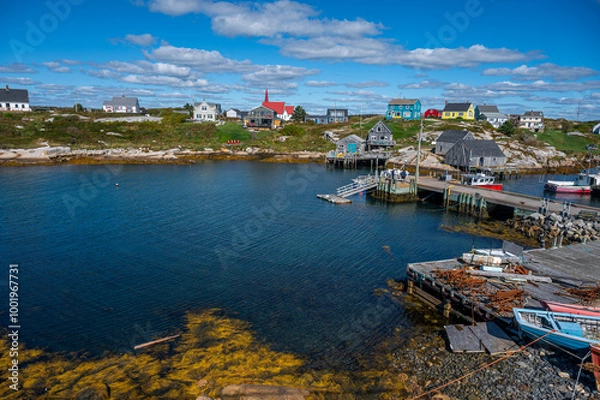 Obraz Beautiful Peggy's Cove town in Nova Scotia