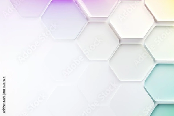 Fototapeta Futuristic geometric organic pattern background wallpaper with copy space