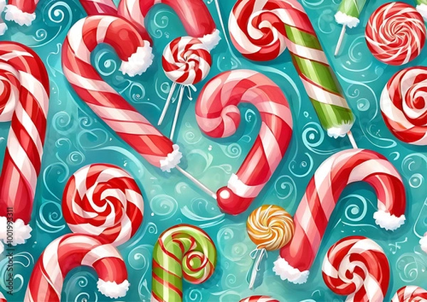 Fototapeta candy canes