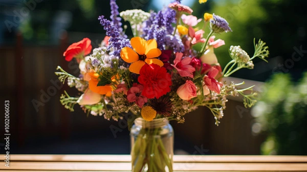 Obraz 色彩鲜艳的夏季花束