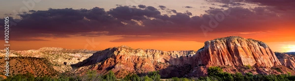 Fototapeta Zachód słońca na Ghost Ranch