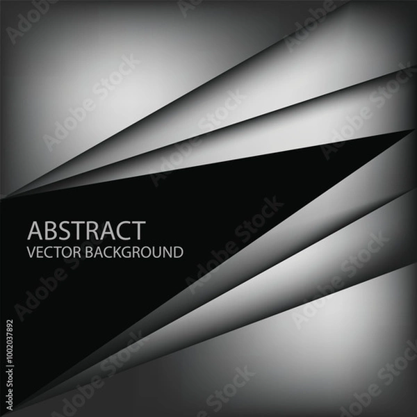 Obraz graphic geometric triangle overlap vector layer background for text and message design