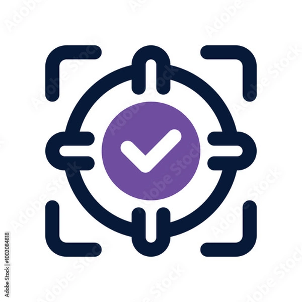 Fototapeta focus icon. vector dual tone icon for your website, mobile, presentation, and logo design.